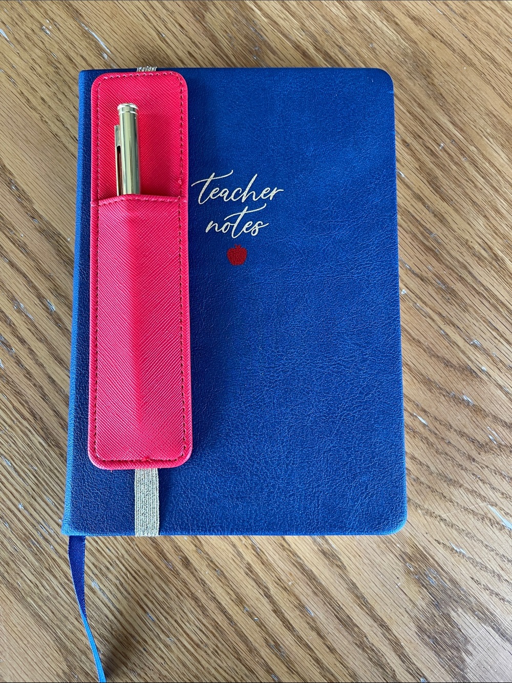 Teacher Notes Notebook with Red Pen Sleeve